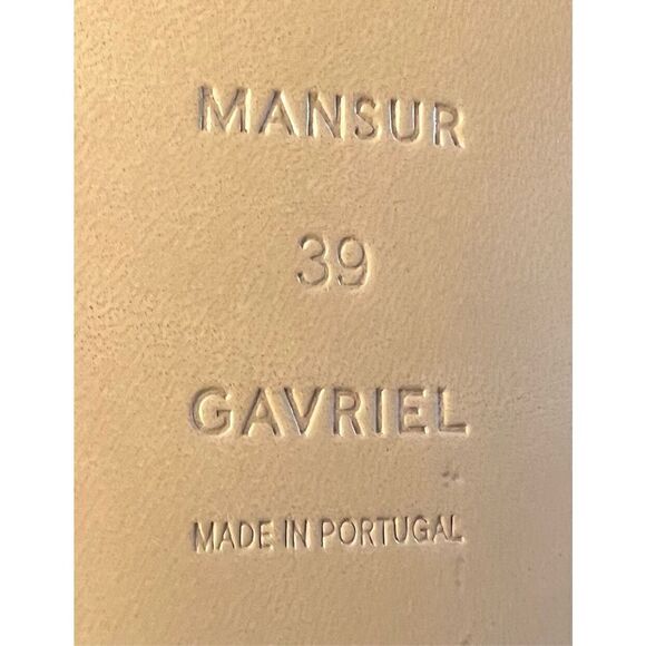 Mansur Gavriel Camel Cosy Leather Shearling Cuff Leather Bootie NWOB Size 39/9 - Picture 7 of 8